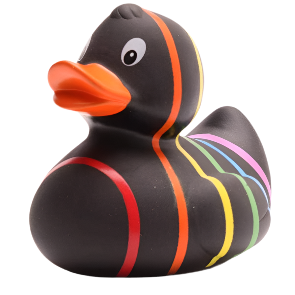 Classic Black Rainbow Duck