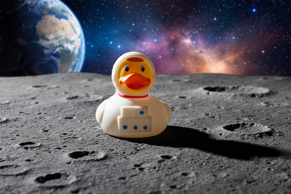 Duck astronaut