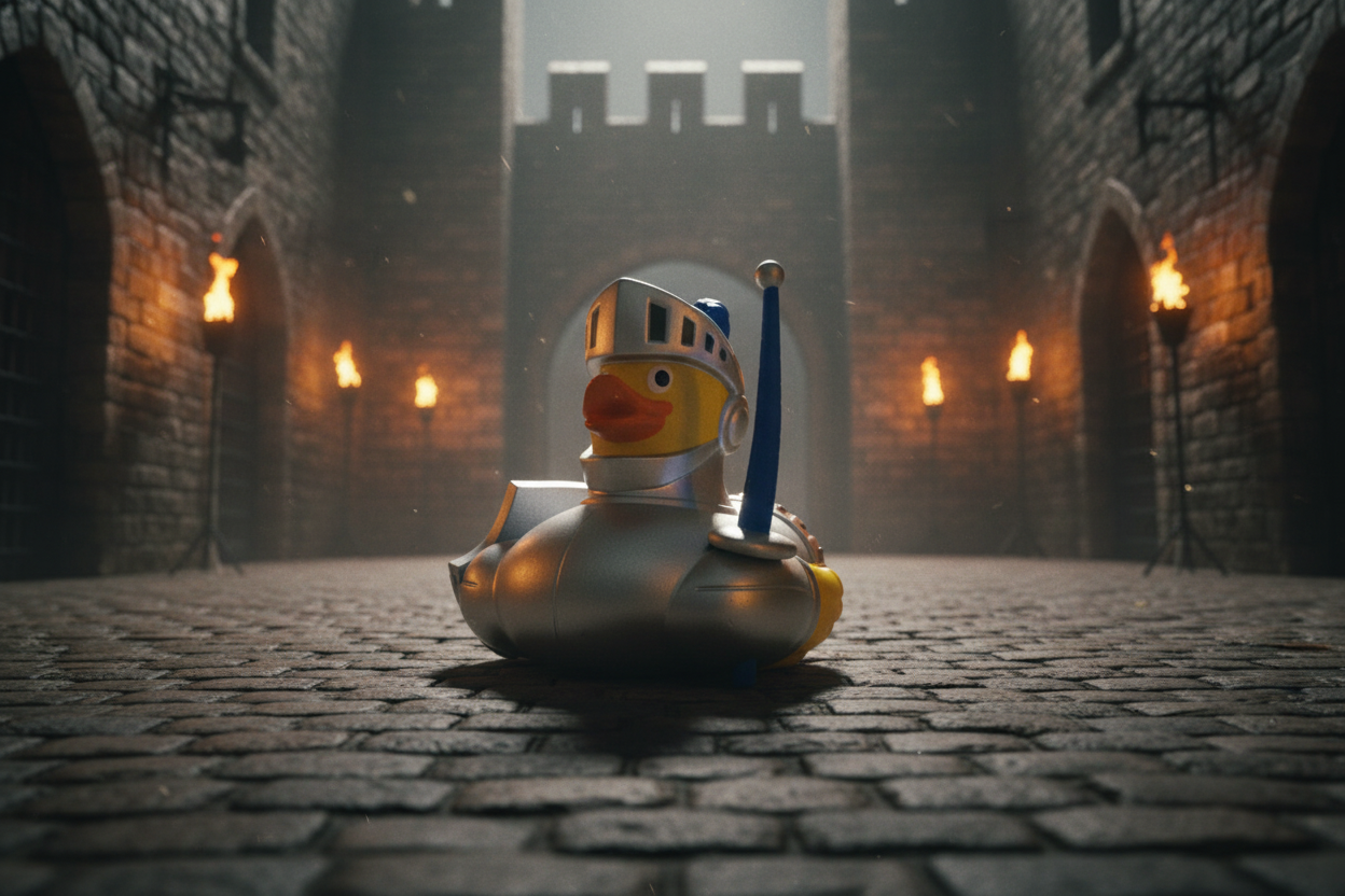 Tjosting Blue Knight Duck