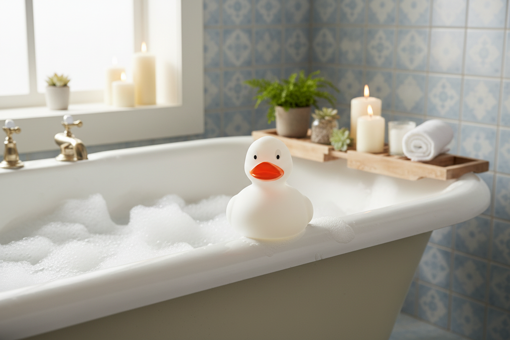 Weiße klassische Ente