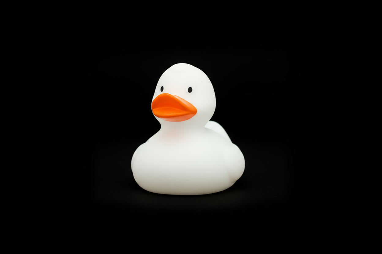 Weiße klassische Ente