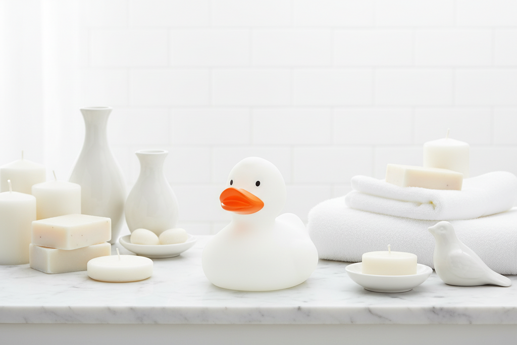 Weiße klassische Ente