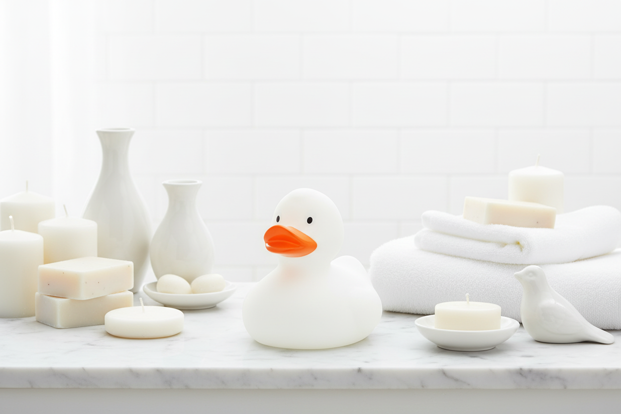 Weiße klassische Ente