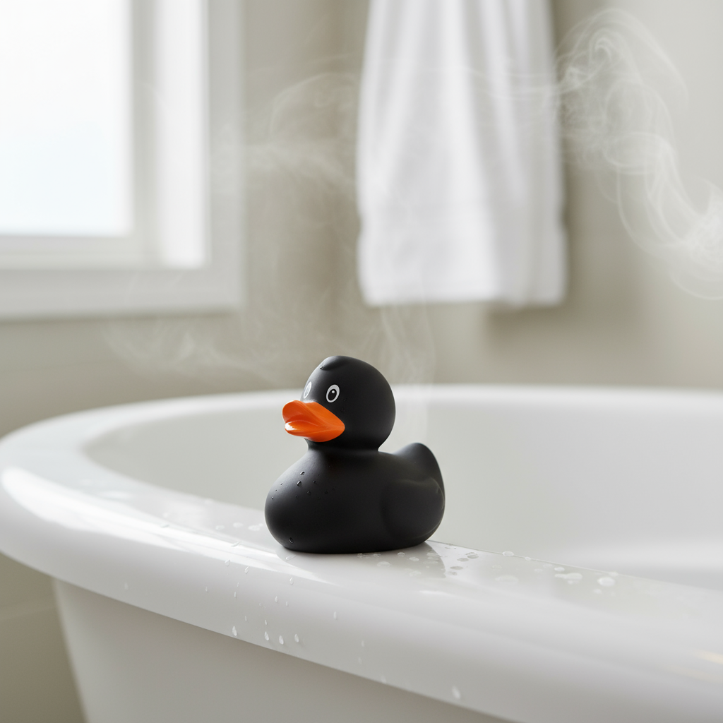 Klassieke zwarte eend