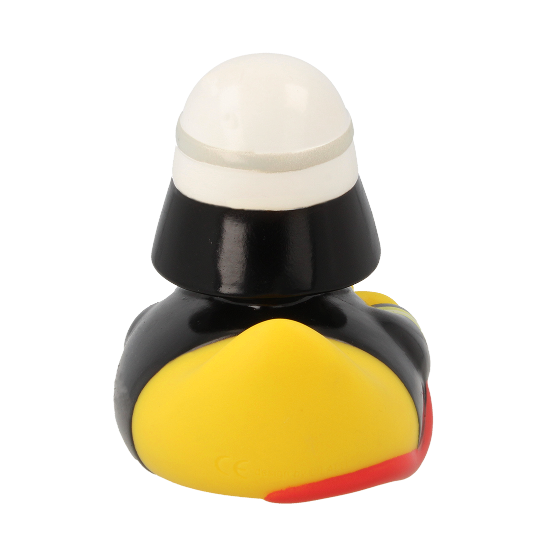 Zwarte brandweerkracht eend