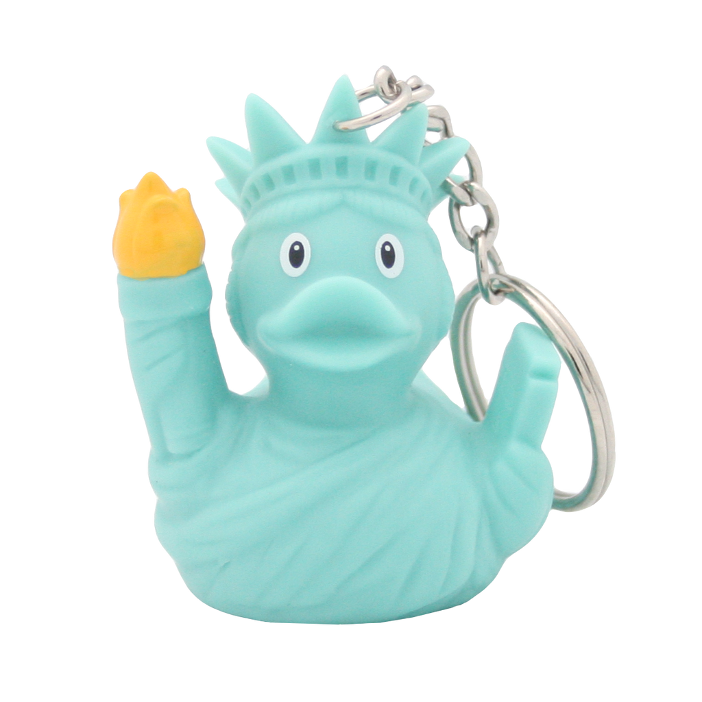 Statue of Liberty Duck Keychain