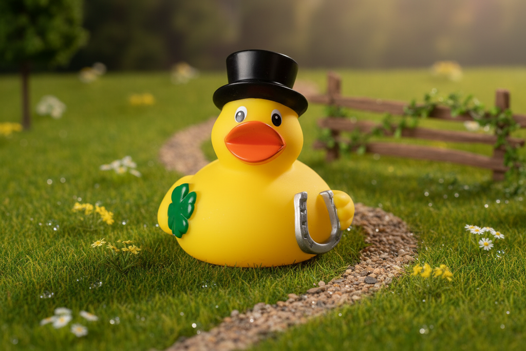 Glückliche Ente