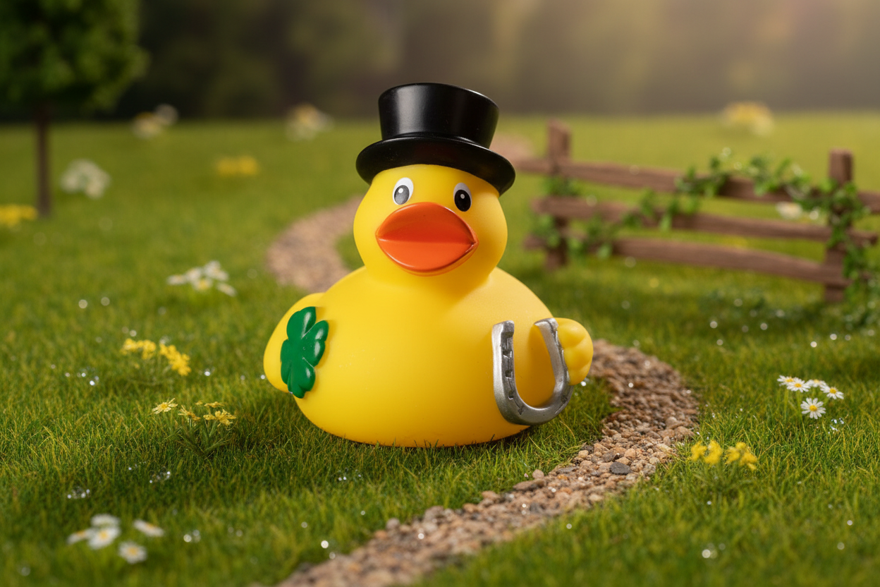 Glückliche Ente