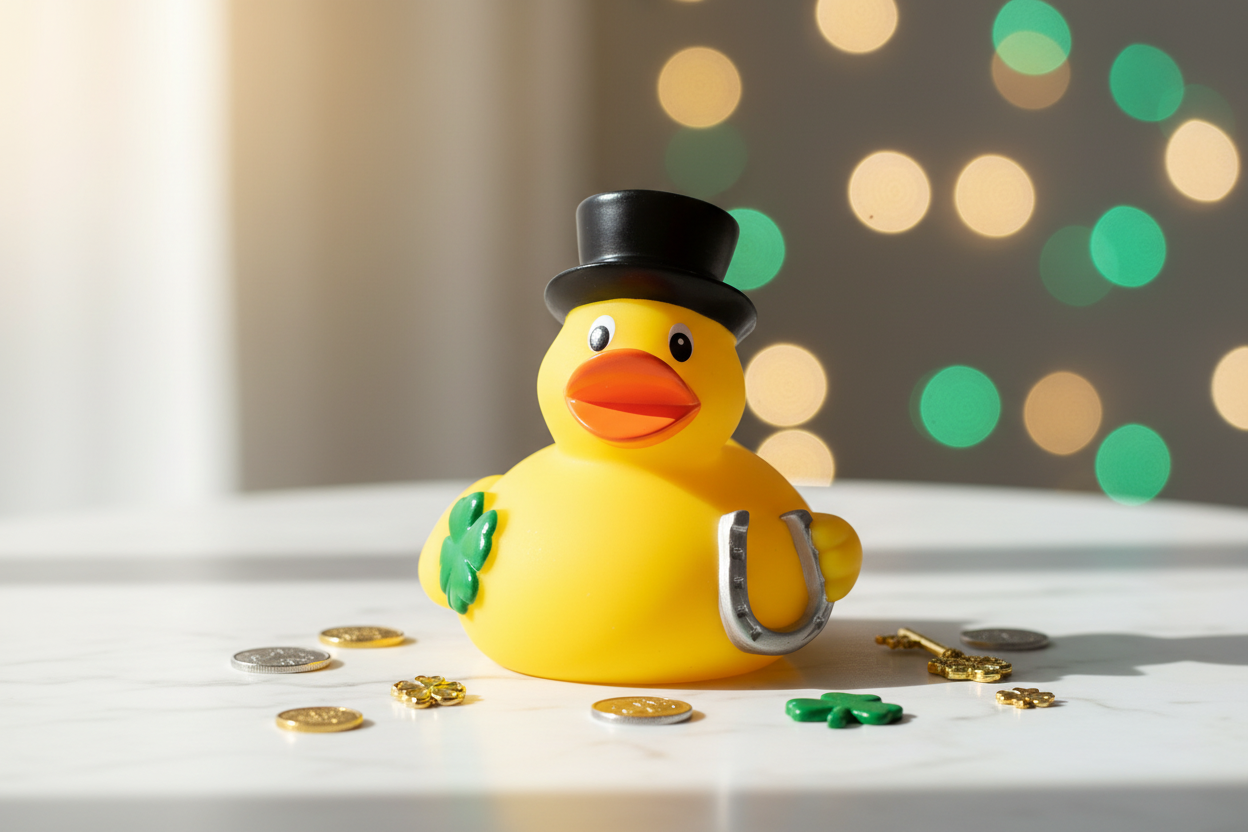 Glückliche Ente