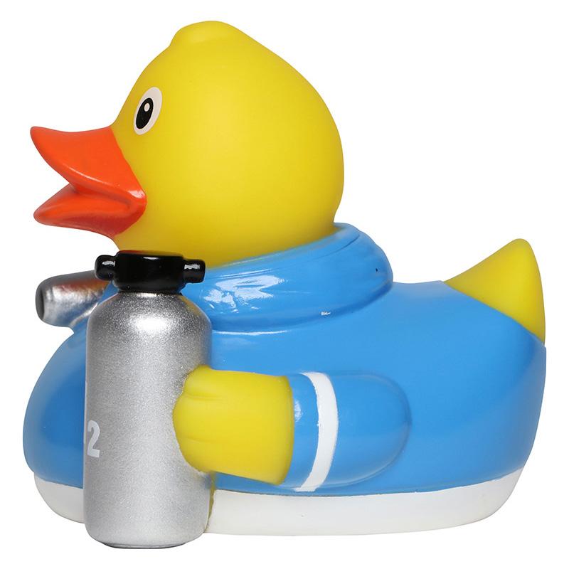 Ente mit Wasserstoffflasche
