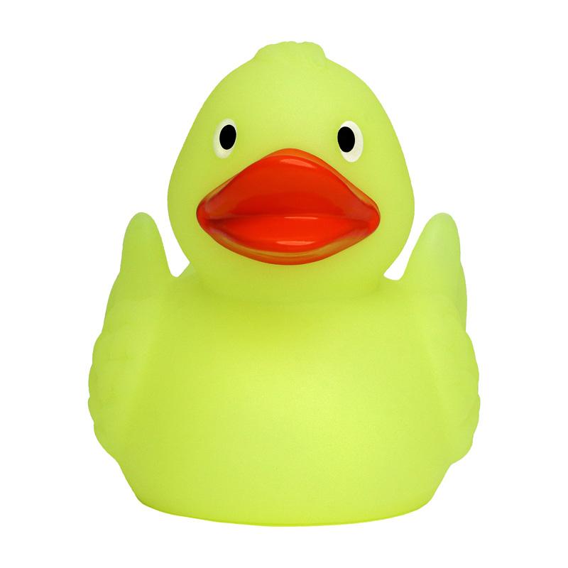 Phosphoreszierende gelbe Ente