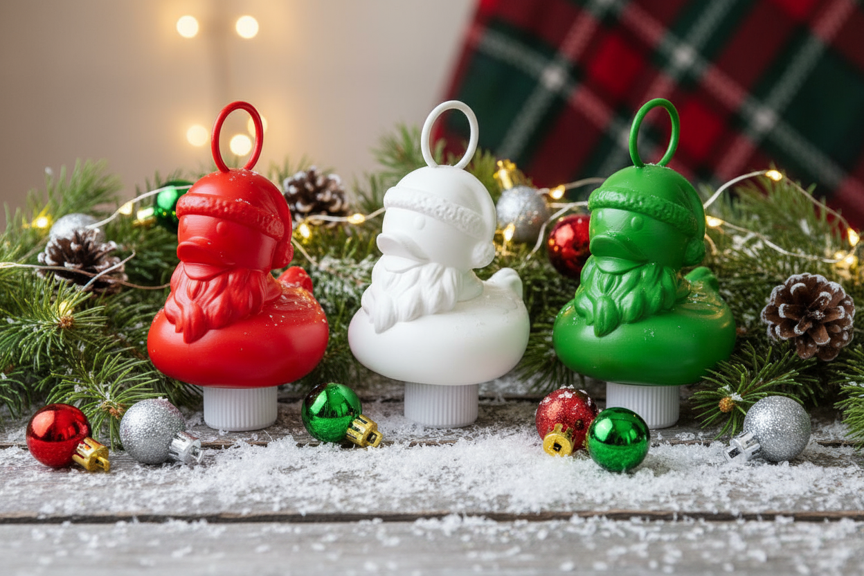 Ente Weihnachtsmann Ente zum Entenangeln