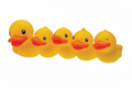 Yellow Duck Family Toothbrush Holder