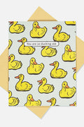 Carte d'Anniversaire Canard "You are so ducking old" – visuel produit