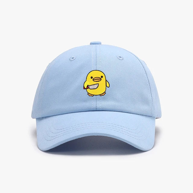 casquette-canard-jaune-couteau-brode
