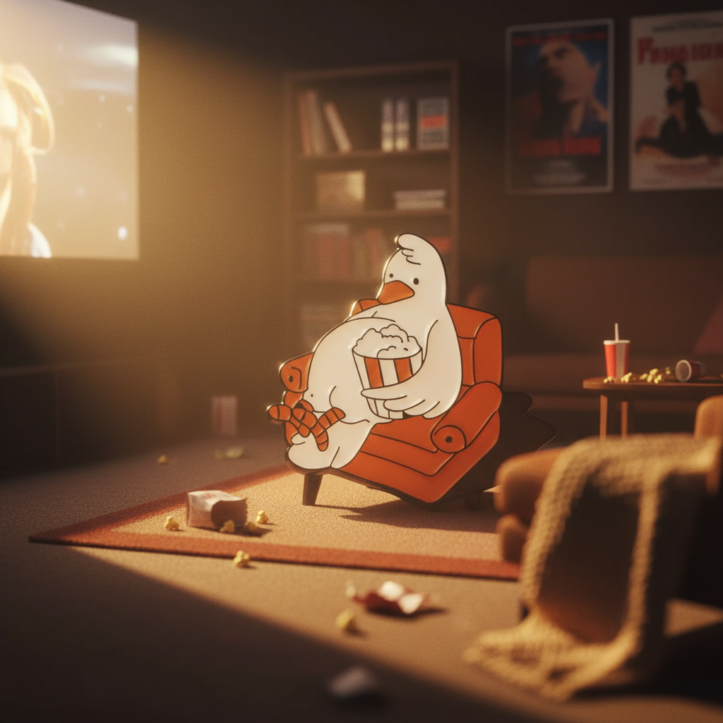 White Duck Film und Chill Button