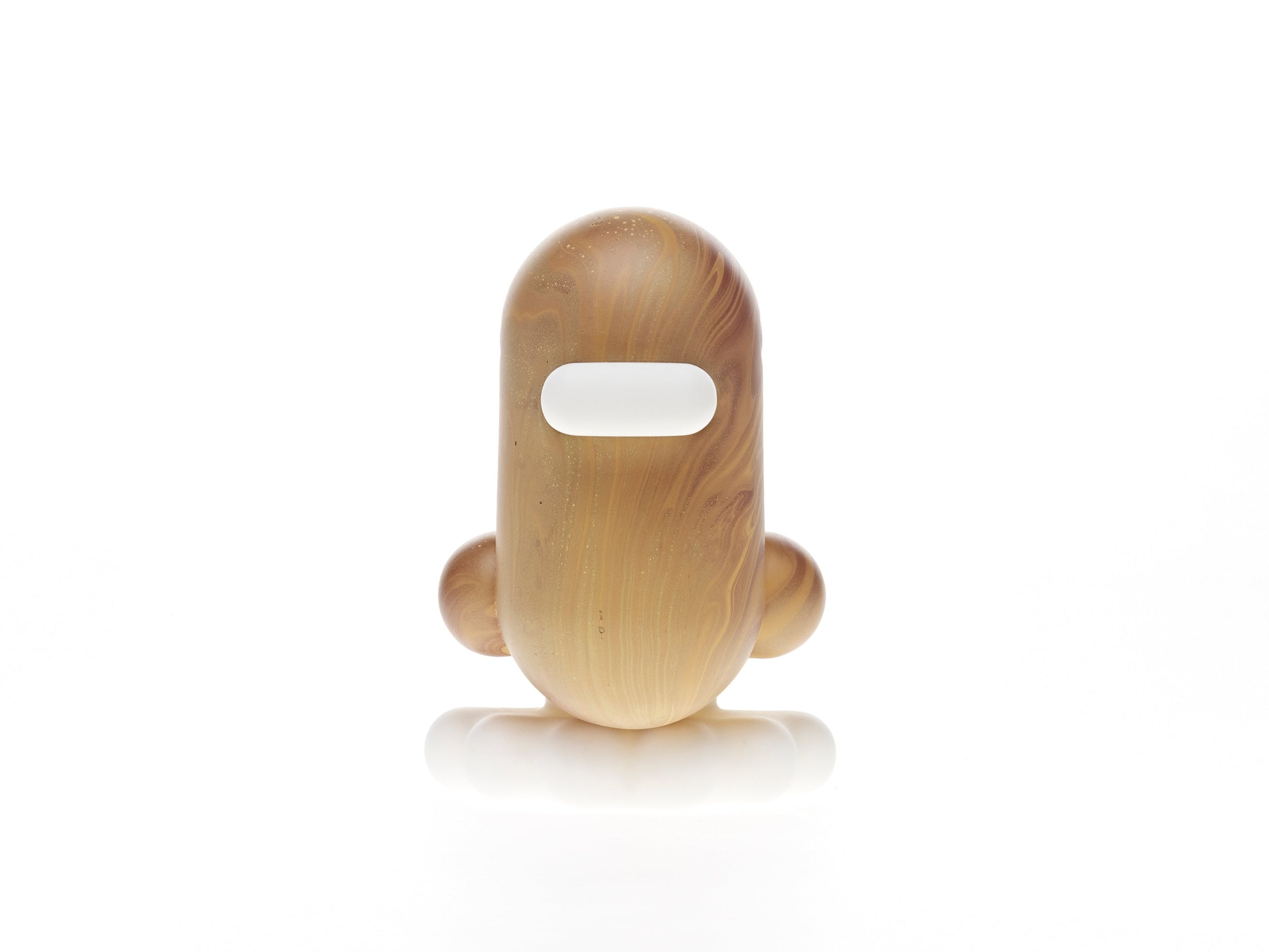 Houten eend piggy bank