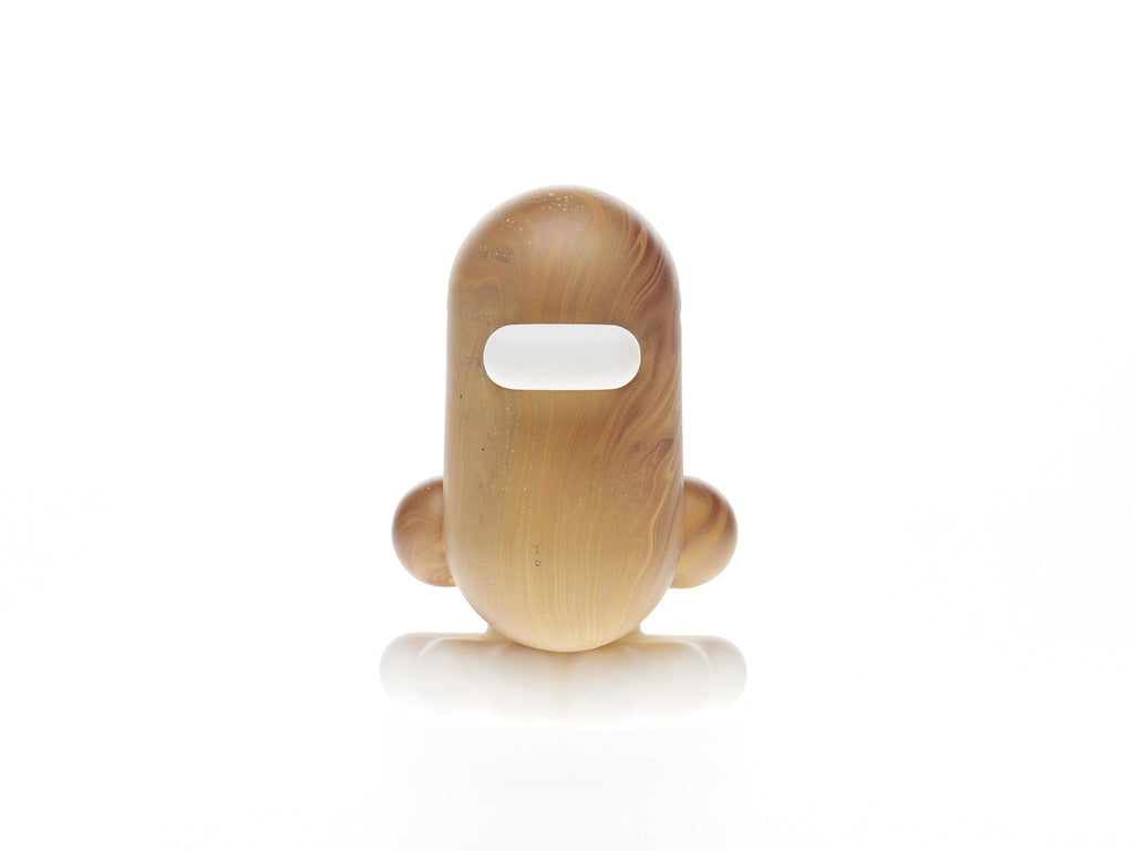 Houten eend piggy bank