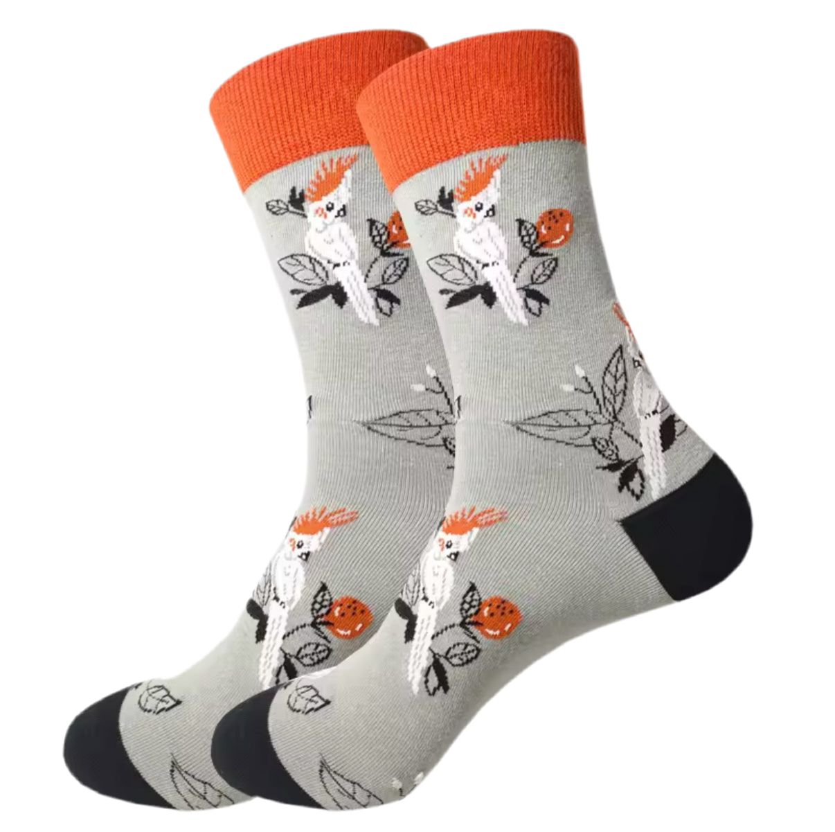 Chaussettes Grises Cacatoès