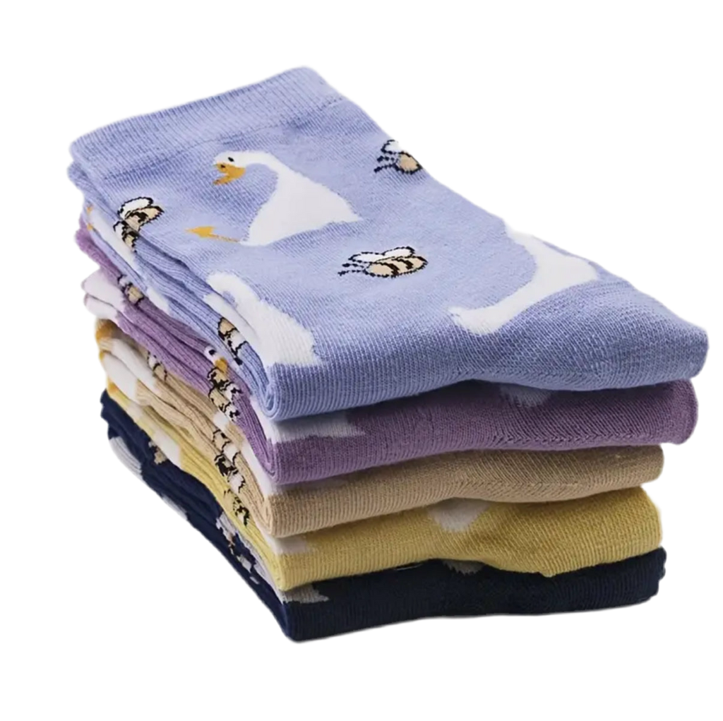 Enten und Bienen Socken