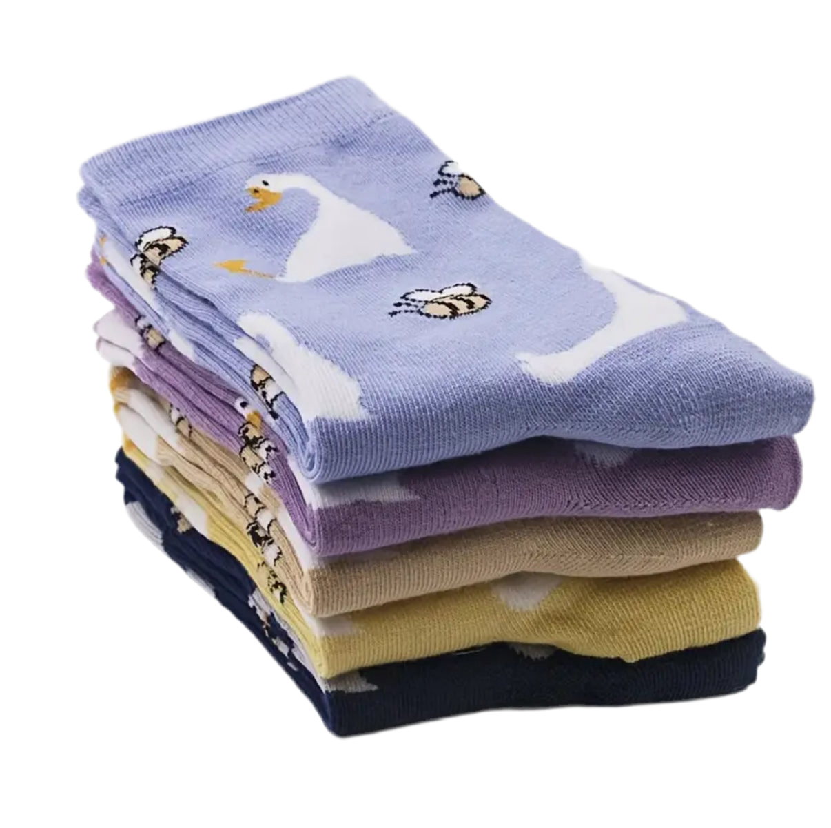Enten und Bienen Socken