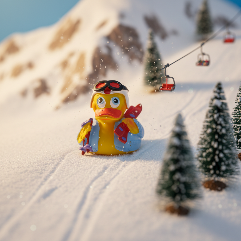 Skifahrer-Ente