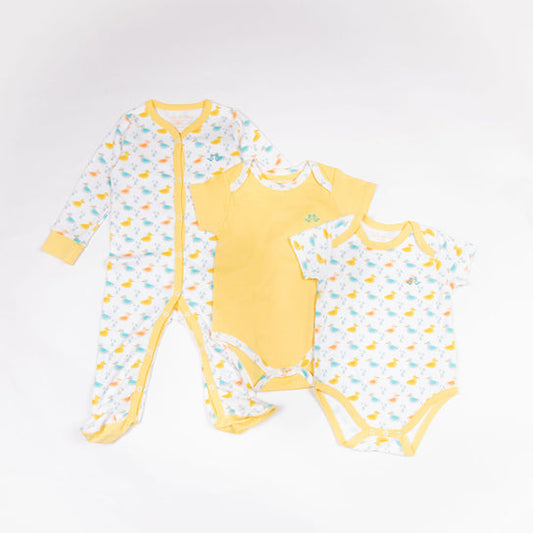 Ensemble Bébé Petits Canards Luca and Rosa London | Coton Biologique