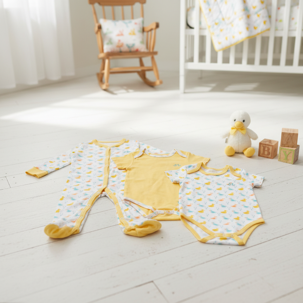Pack de 2 Bodies Bébé Petits Canards