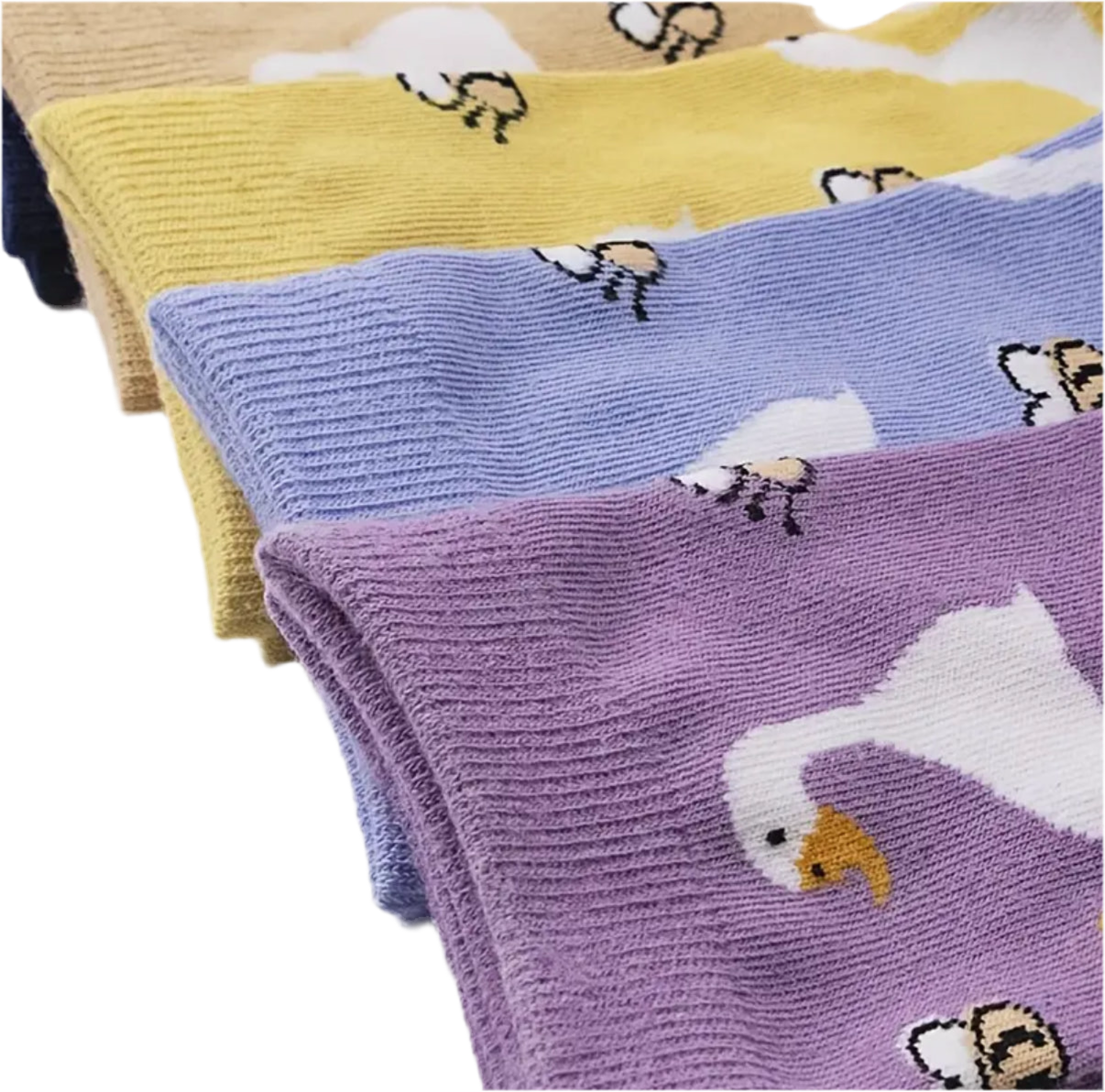 Enten und Bienen Socken