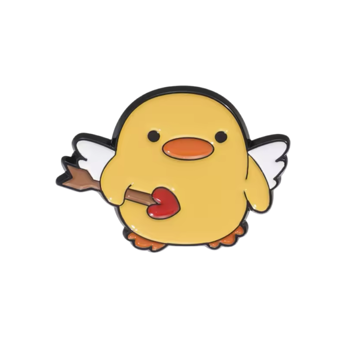 Pin's Canard Jaune Cupidon