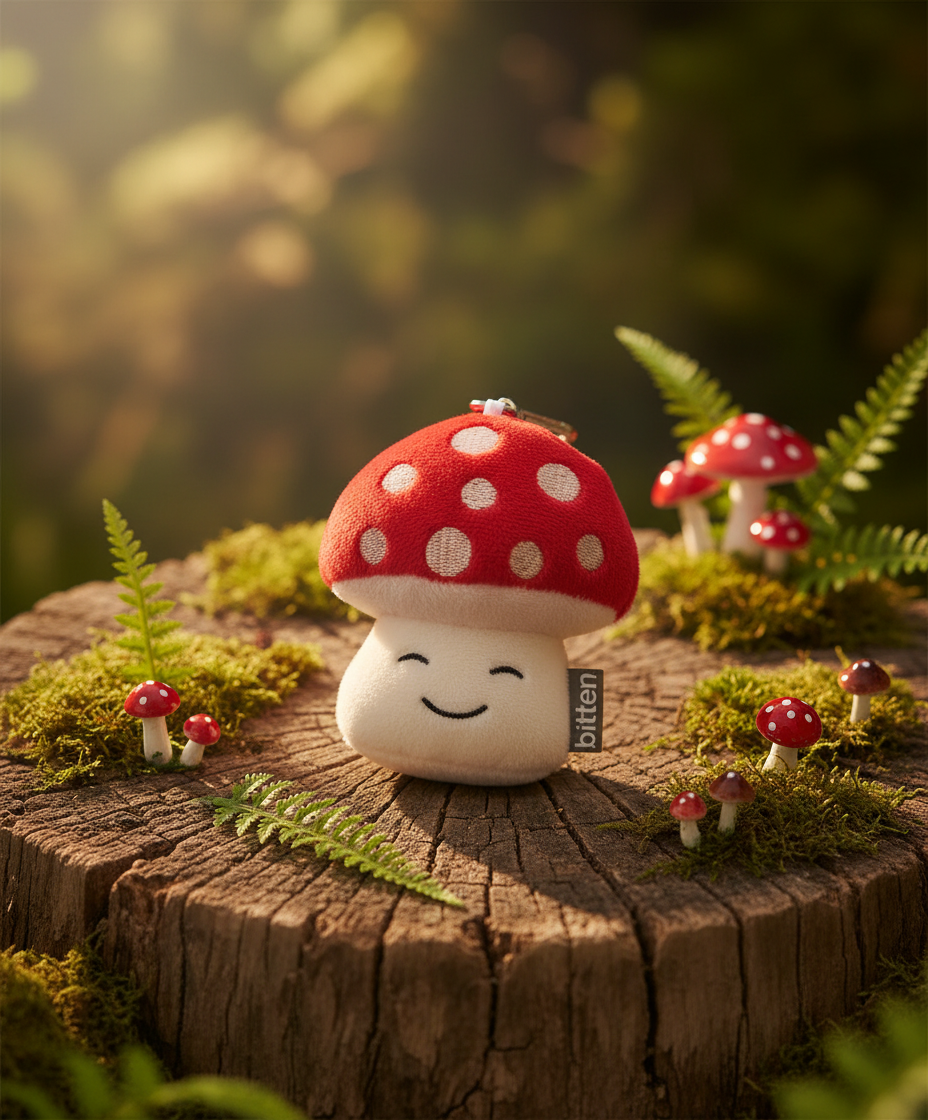 Porte-Clés Peluche - Champignon magique