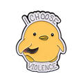 pins canard jaune i choose violence