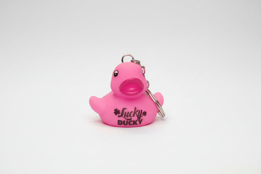 Lucky Ducky Schlüsselanhänger (rosa Ente)