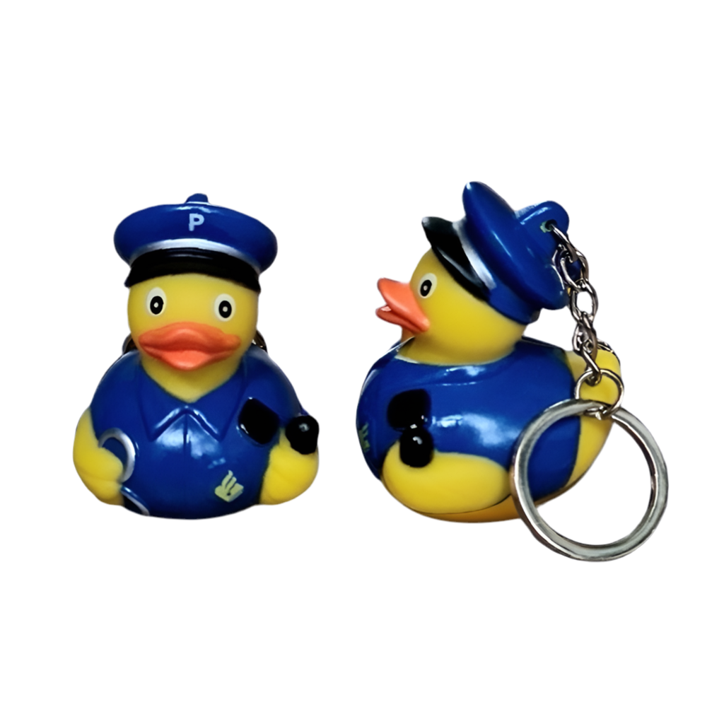 Polizei-Enten-Schlüsselanhänger