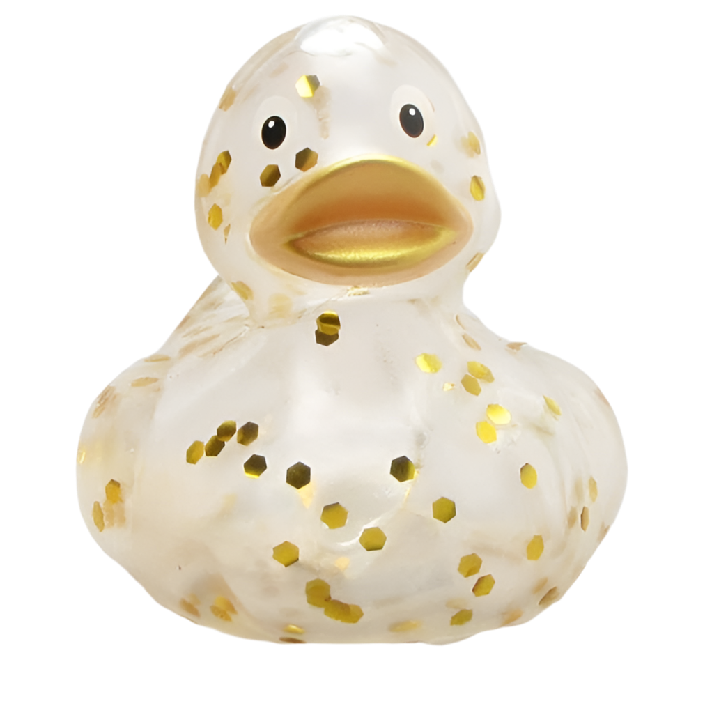 canard classique a paillettes dorees