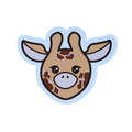 Autocollant Girafe