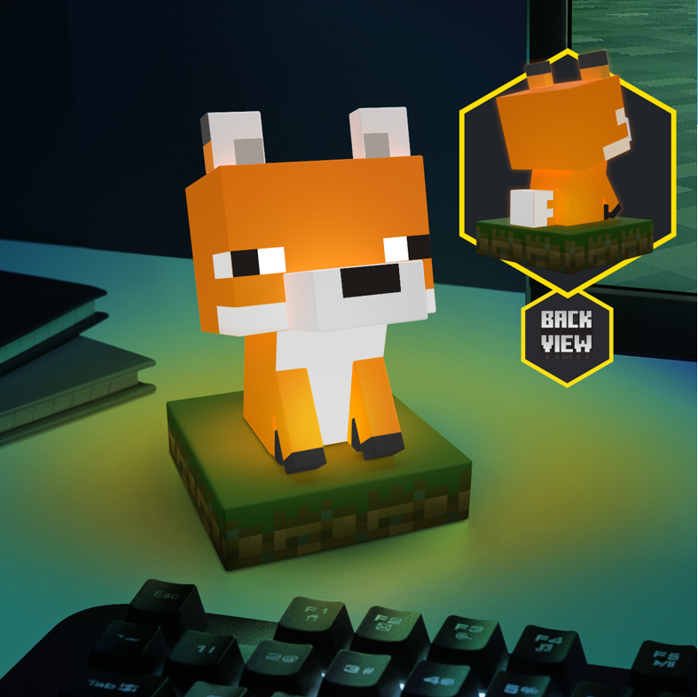 Lampe Icone Minecraft - Renard - PRECOMMANDE*