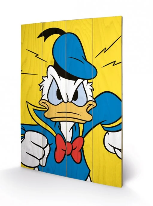 impression sur bois donald duck mad pyramid