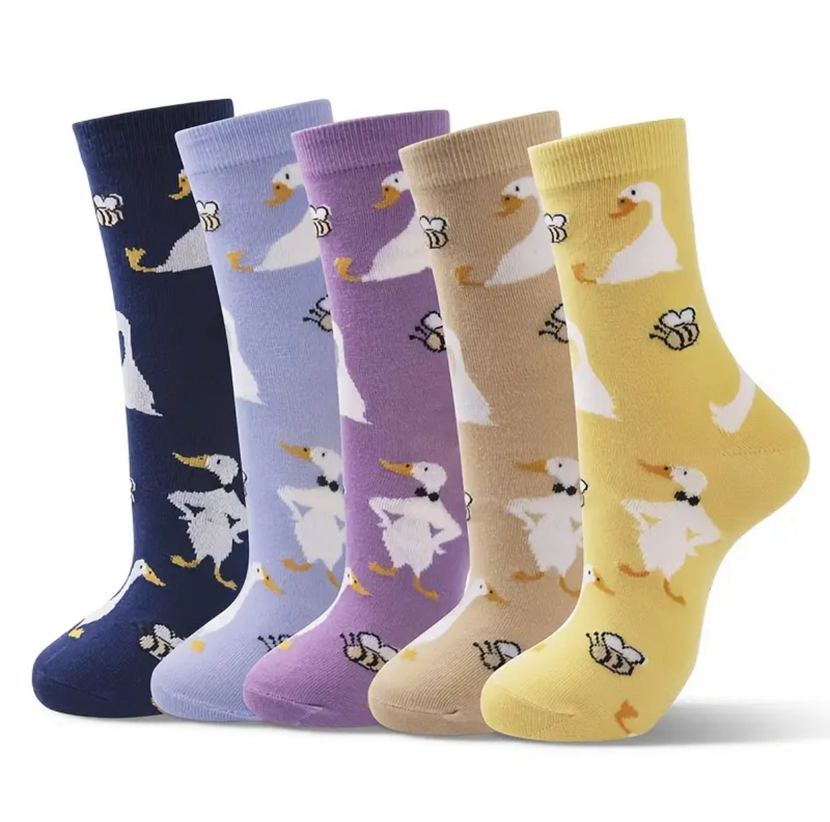 Enten und Bienen Socken