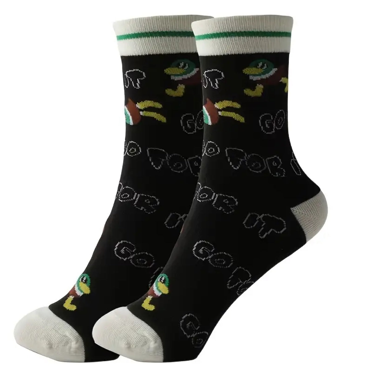 Mallard Duck Socks “Go For It”
