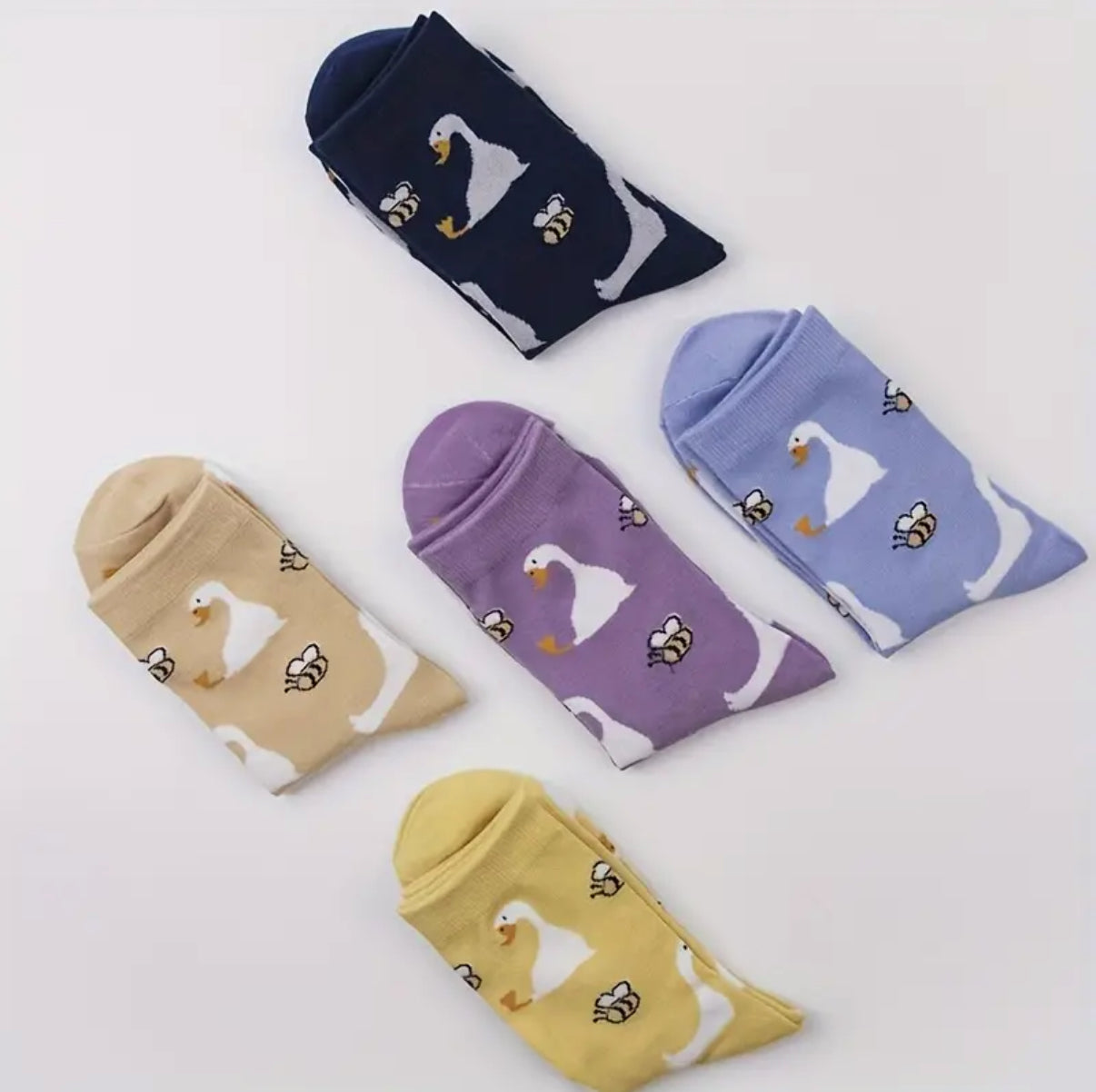 Enten und Bienen Socken