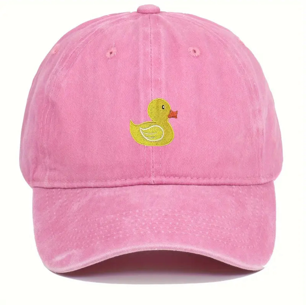 Casquette Délavée Canard Jaune Brodé