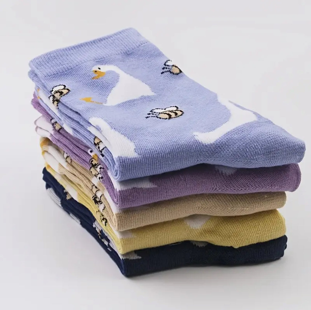 Enten und Bienen Socken