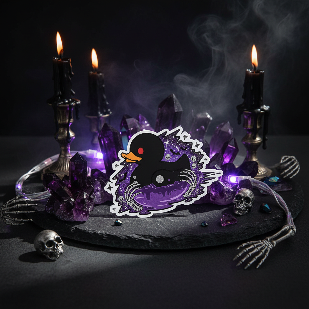 Sticker Canard Gothique – Dark Duck