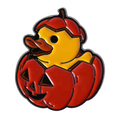 Yellow Duck Pumpkin Pin