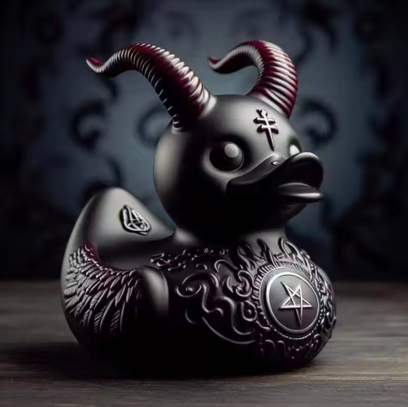 Dämonische Entenfigur