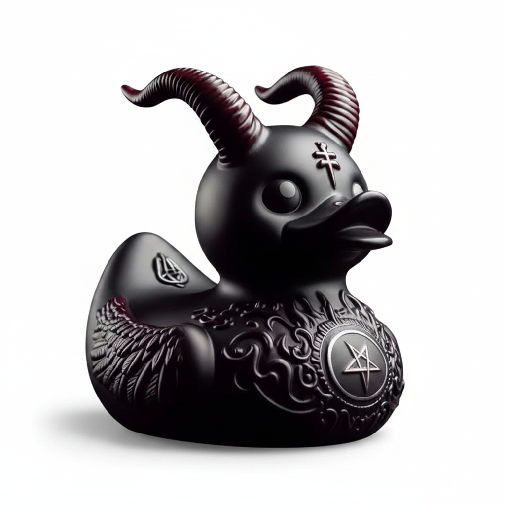Dämonische Entenfigur