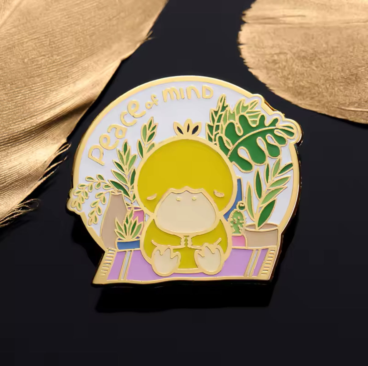 Yellow Duck Pin "Peace of Mind"