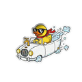 Sticker Autocollant Canard Cabriolet – Cool Duck Driver