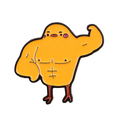 Pin’s Canard Jaune Musclé
